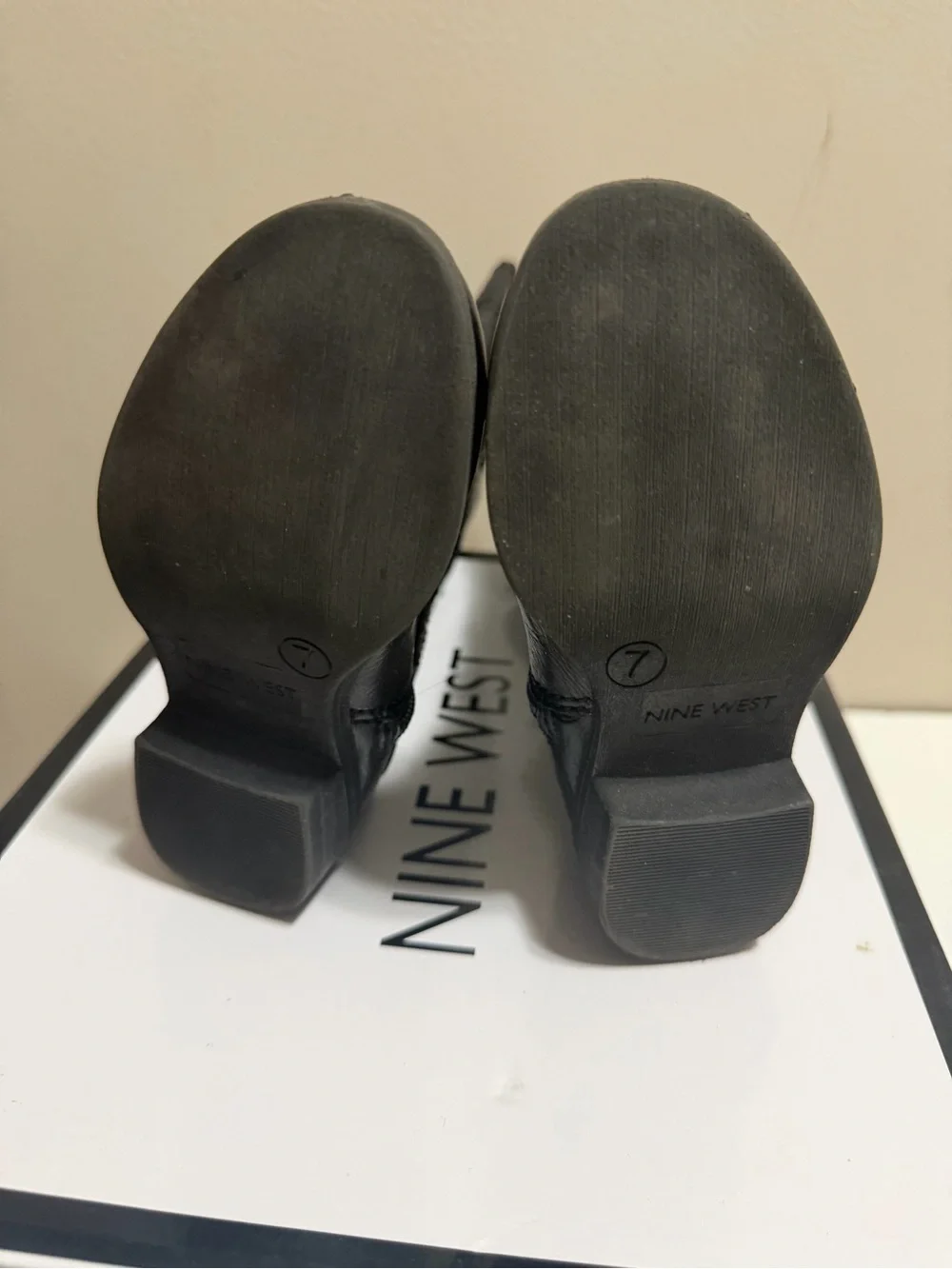 Nine West Girls Sassy Tran Black Riding Boots Girls Size 7M